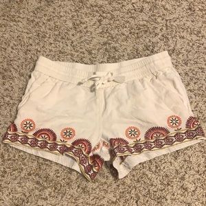 Embroidered LOFT Shorts